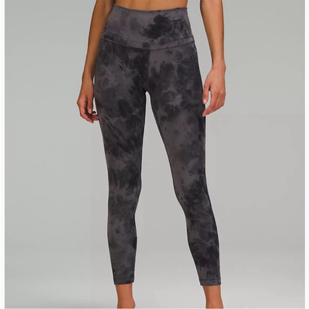 Lululemon Wunder Under High Rise Tight Diamond Dye Graphite